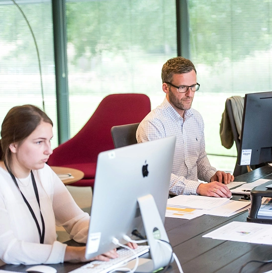 People working at the office